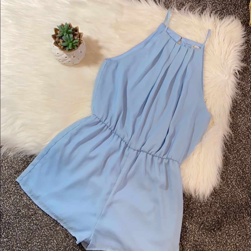 Baby blue Francesca’s romper